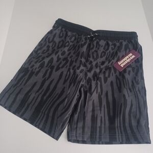 Weekend Academy Flame Cheetah Print Swim Shorts Boys 10/12